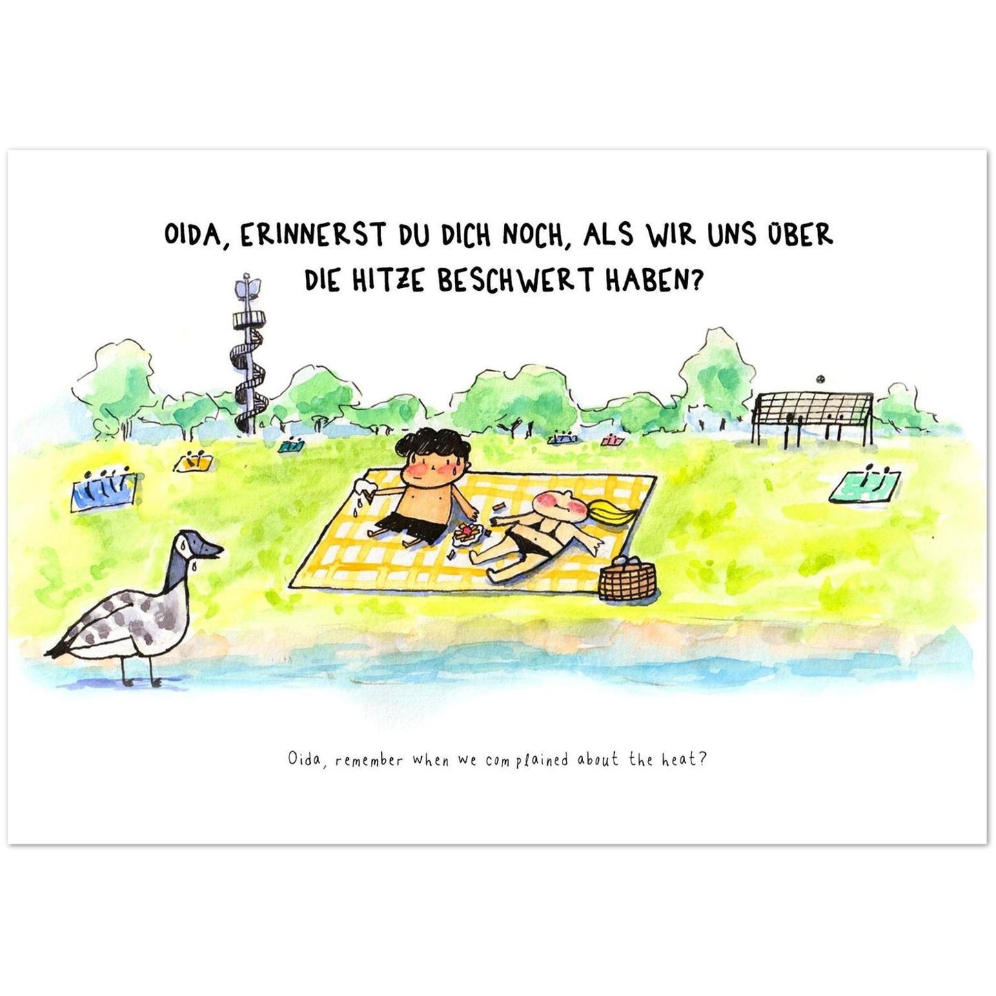 Little Oidas Summer Heat Postcard