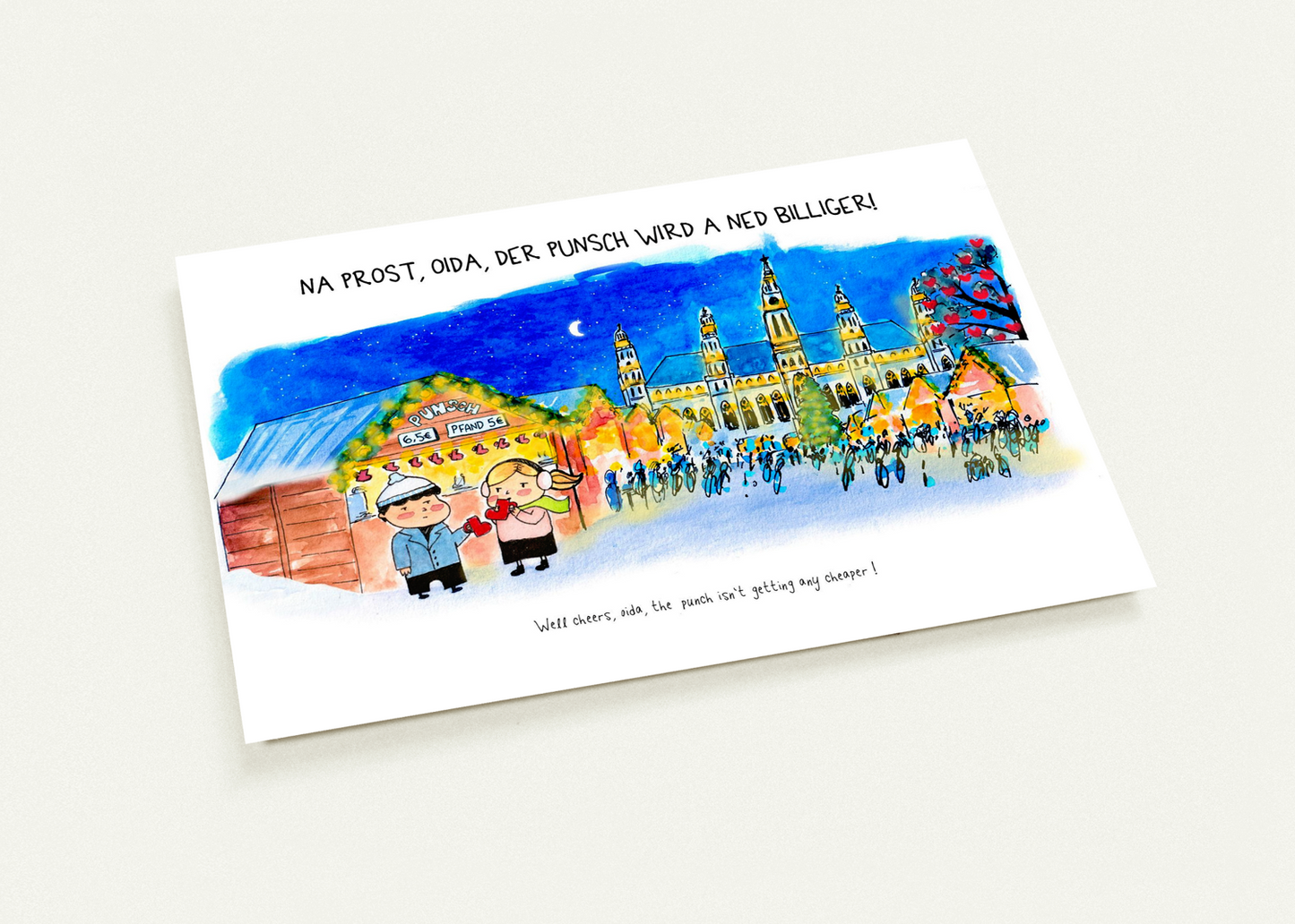 Little Oidas Punsch Postcard